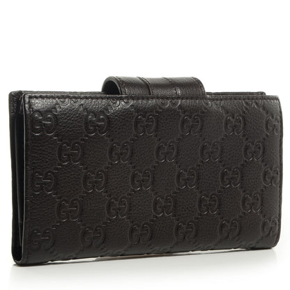 Gucci Guccissima Ladies Web Long Wallet Chocolate 3 of 7