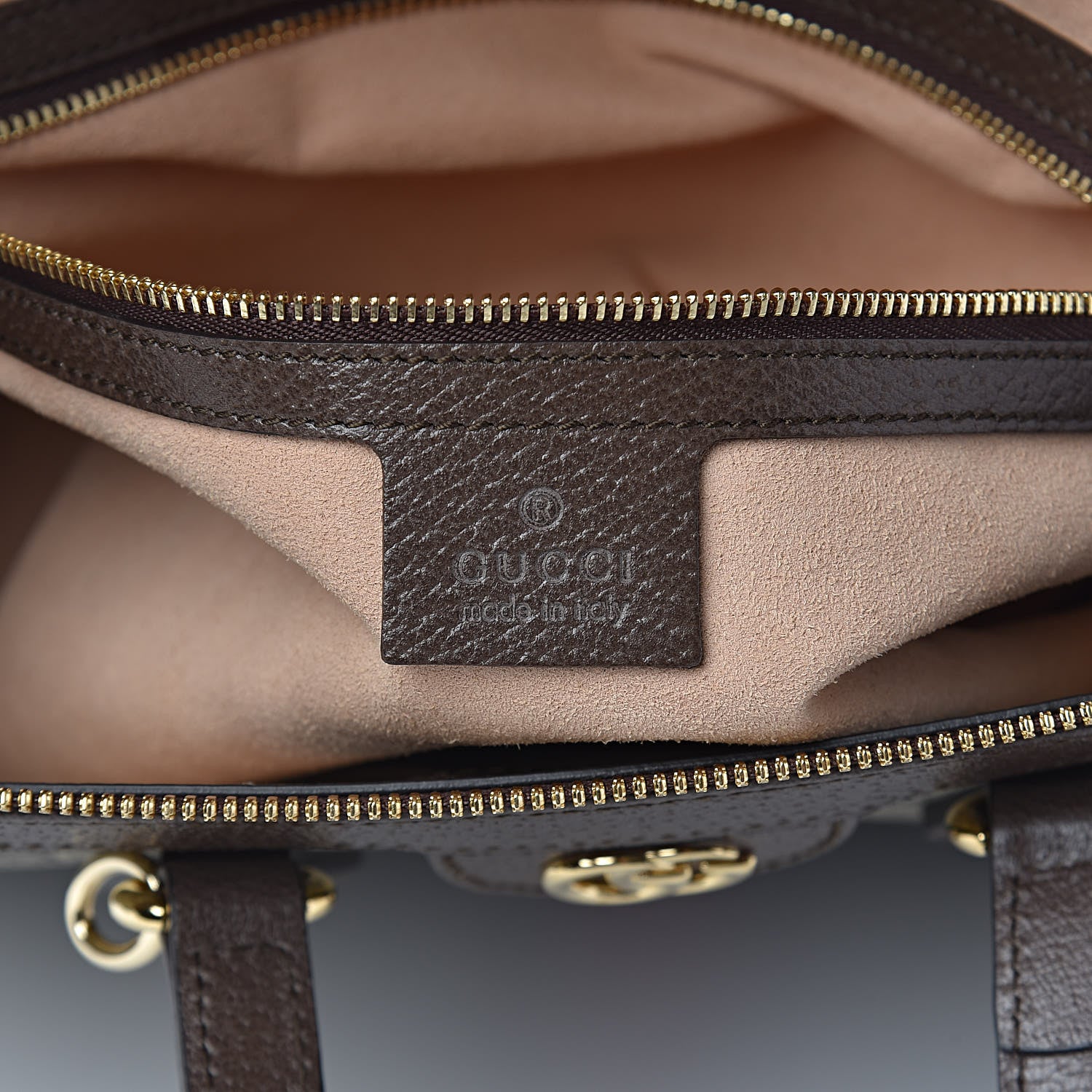 Gucci GG Supreme Monogram Web Medium Ophidia Tote Bag Brown 6 of 11