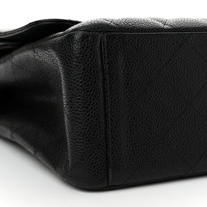 Chanel Caviar Quilted Maxi Double Flap Black 9 of 14