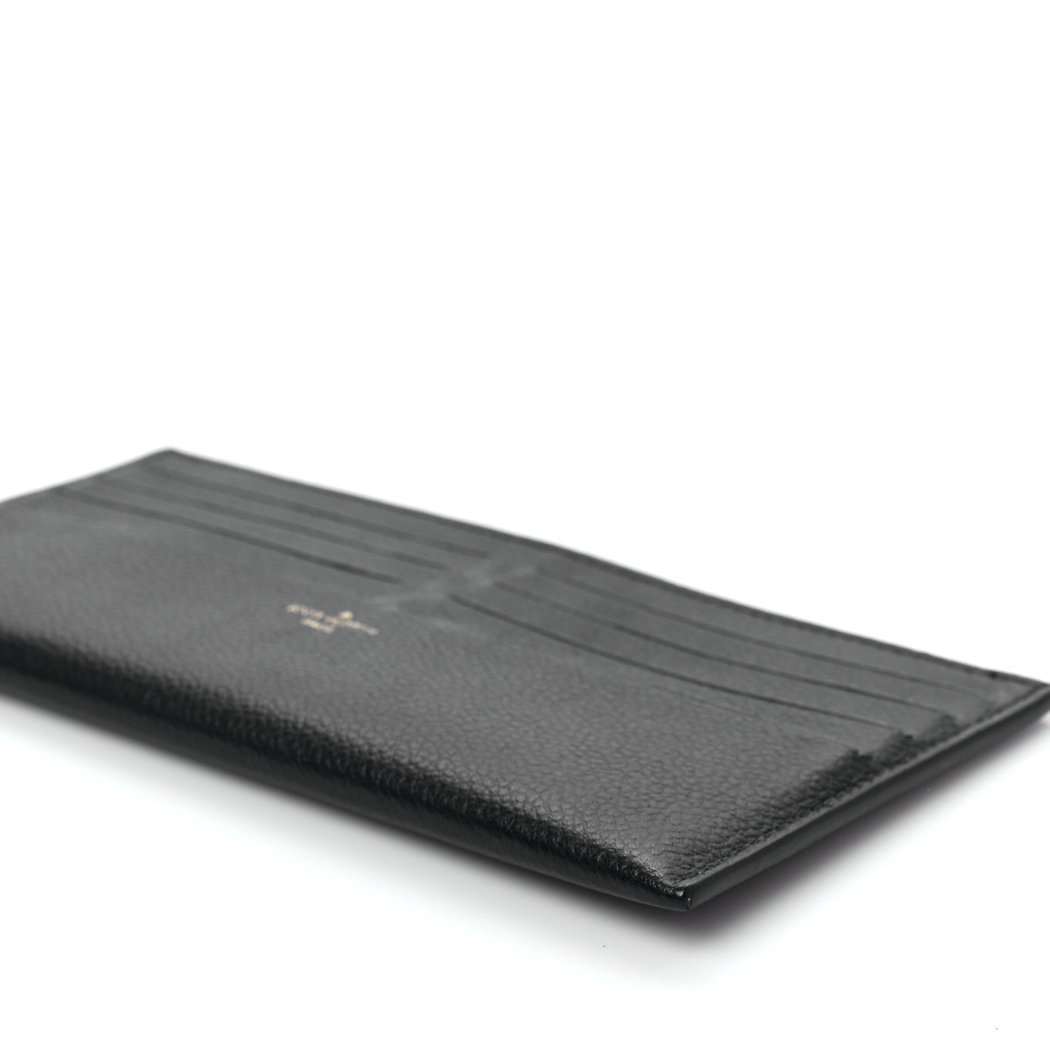 Louis Vuitton Calfskin Felicie Chain Wallet Card Holder Insert Black 7 of 7