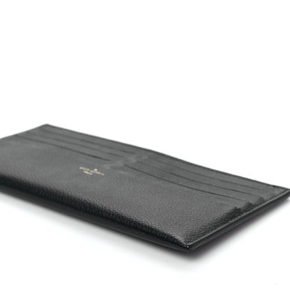 Louis Vuitton Calfskin Felicie Chain Wallet Card Holder Insert Black 7 of 7