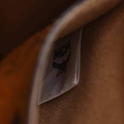 MCM Grained Calfskin Large Milla Tote Phantom Grey 9 of 12