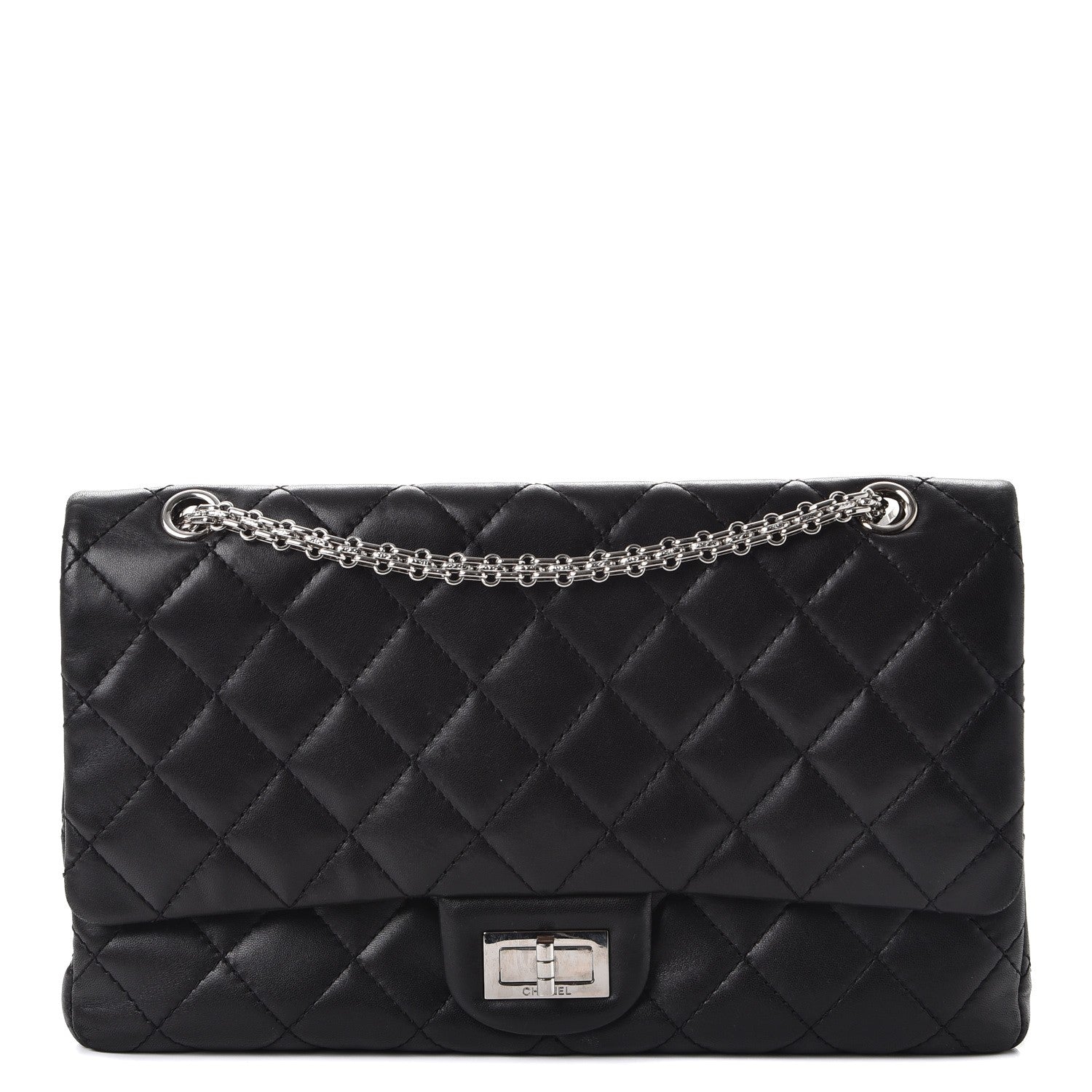 Chanel Lambskin Quilted 2.55 Reissue 227 Flap Black 1 of 10