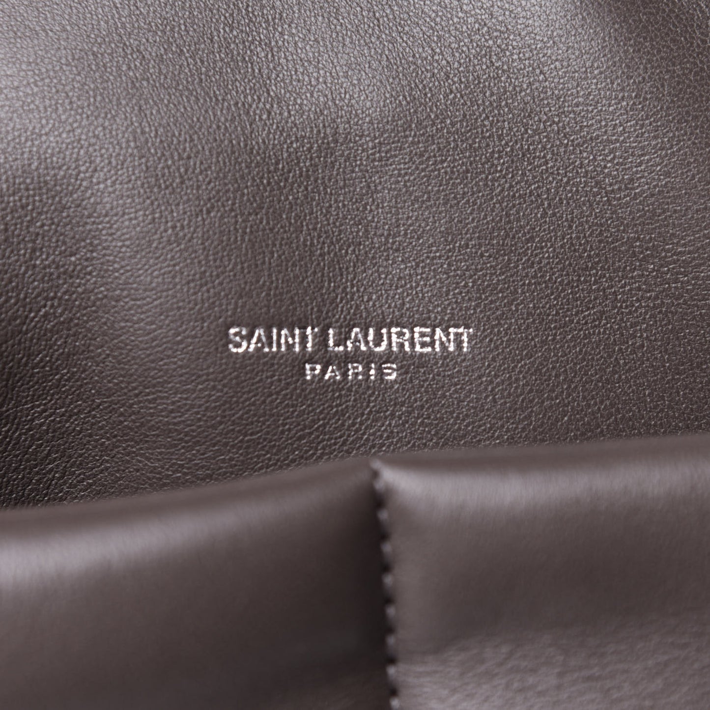 Calfskin Y Quilted Monogram Medium Loulou Chain Satchel Concrete