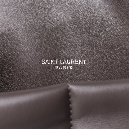 Saint Laurent Calfskin Y Quilted Monogram Medium Loulou Chain Satchel Concrete 6 of 13