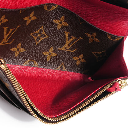 Louis Vuitton Monogram Emilie Wallet Red 6 of 7