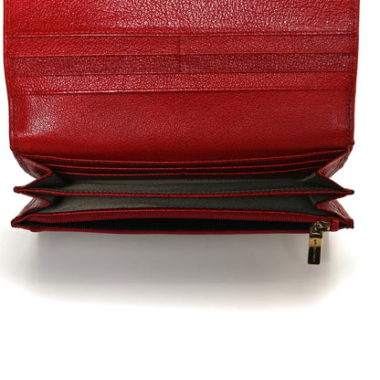 Burberry Haymarket Check Continental Wallet Red 5 of 10