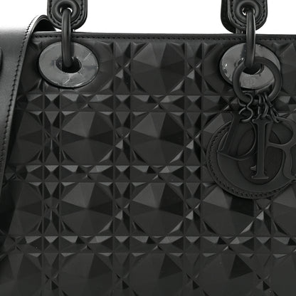 Christian Dior Calfskin Cannage Diamond Small My ABCDior Lady Dior Black 9 of 11