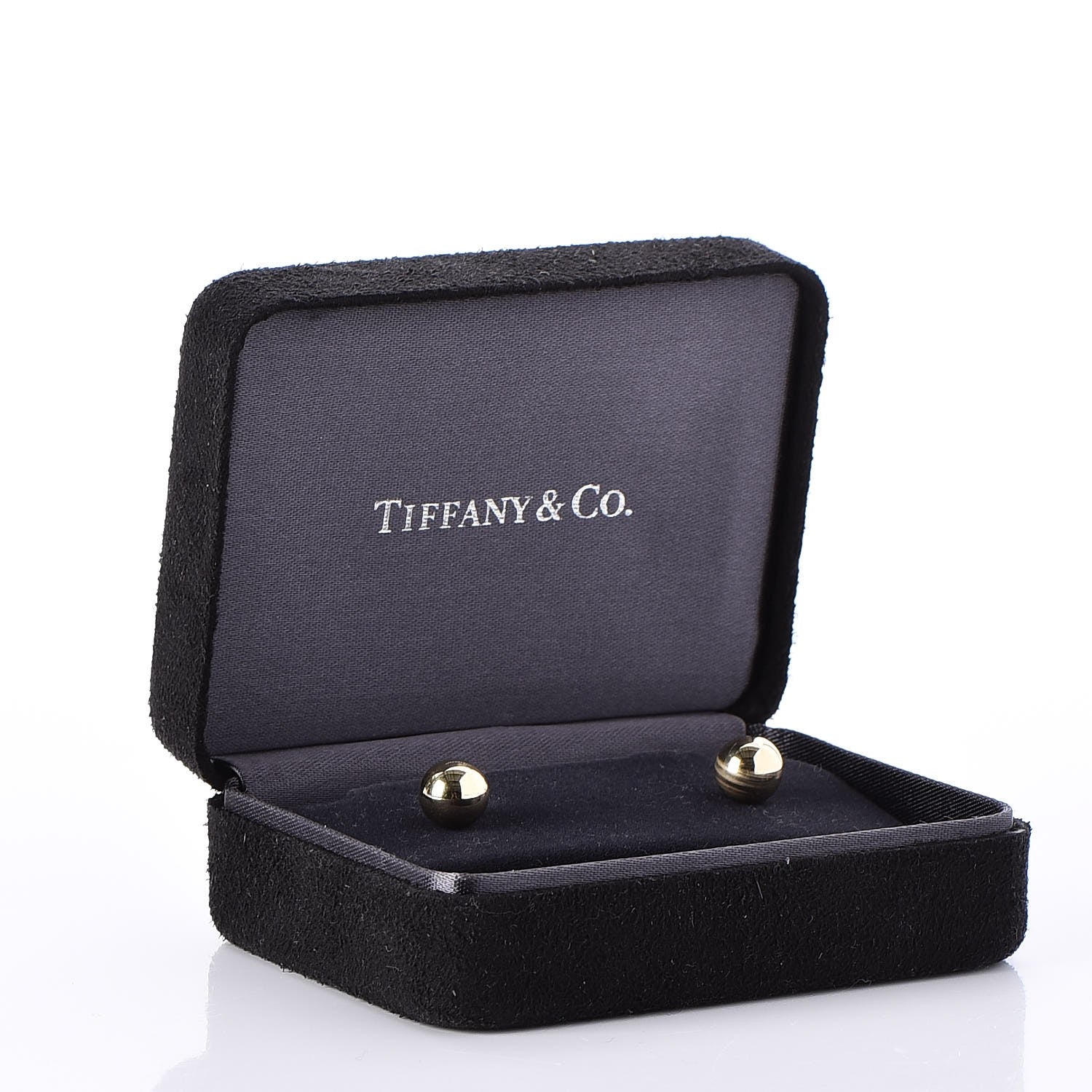 Tiffany 18K Yellow Gold 8mm HardWear Ball Earrings 7 of 8