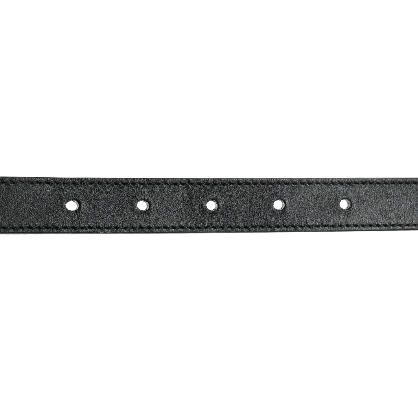 Calfskin Pearl Double G 20mm Belt 85 34 Black Cream