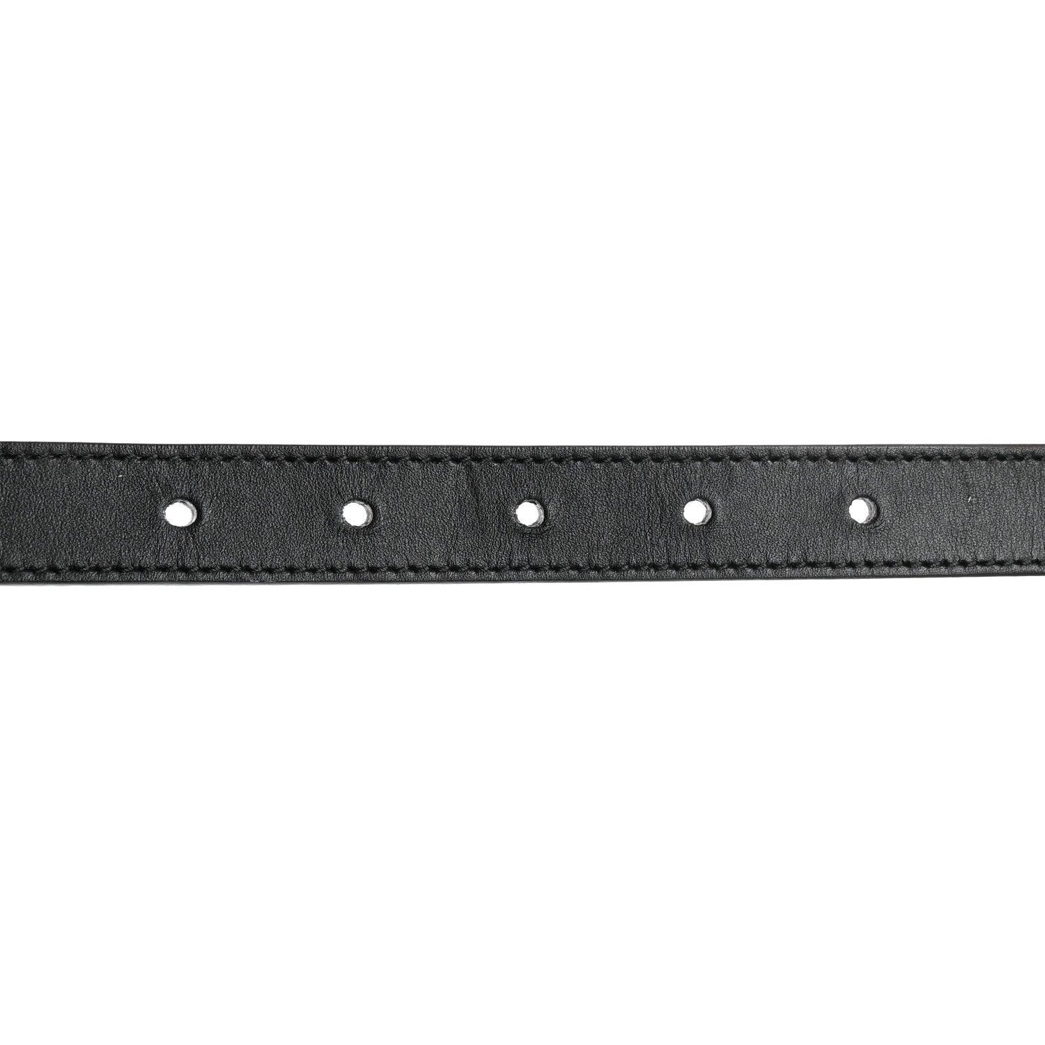 Gucci Calfskin Pearl Double G 20mm Belt 85 34 Black Cream 3 of 8