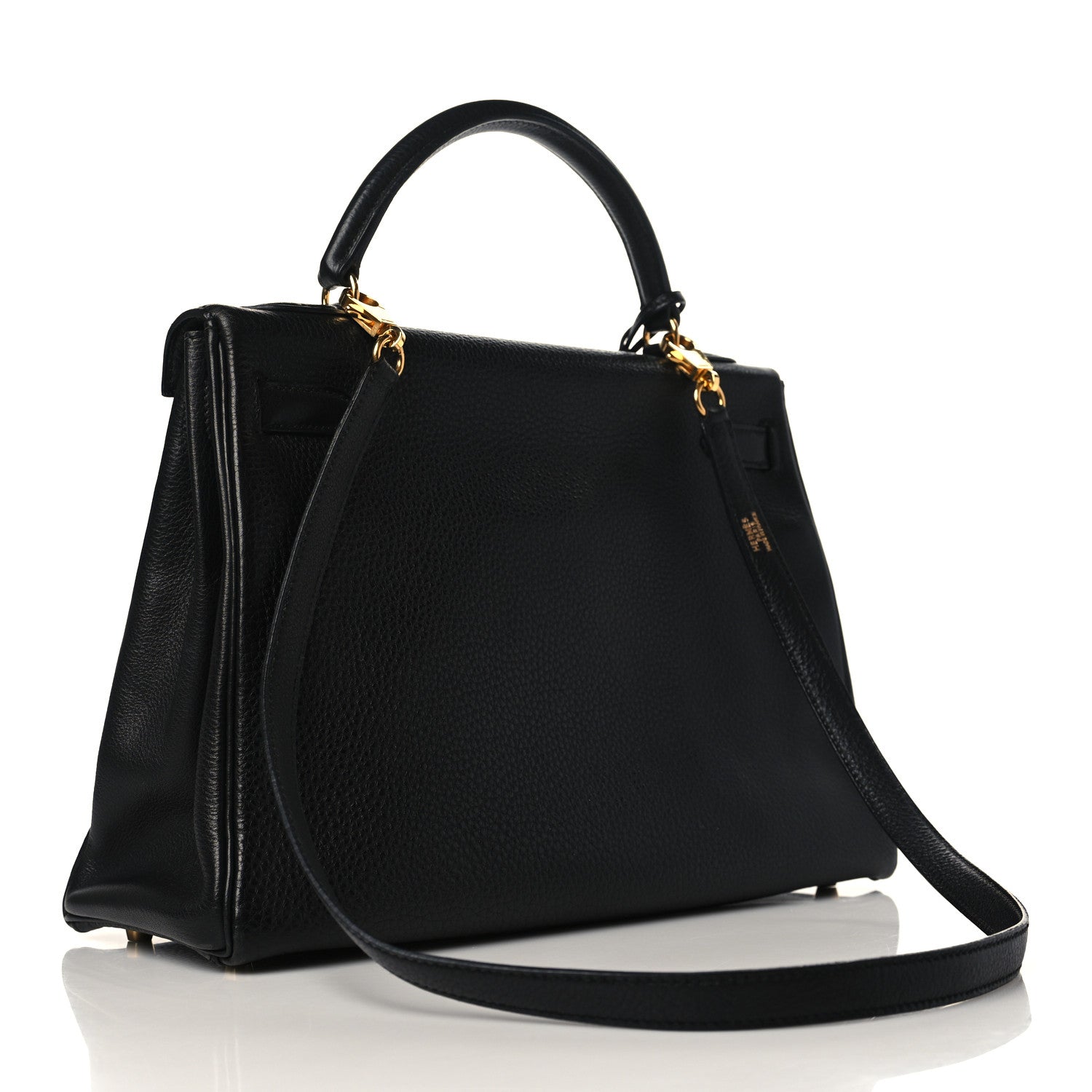 Hermes Taurillon Clemence Kelly Retourne 32 Black 3 of 11