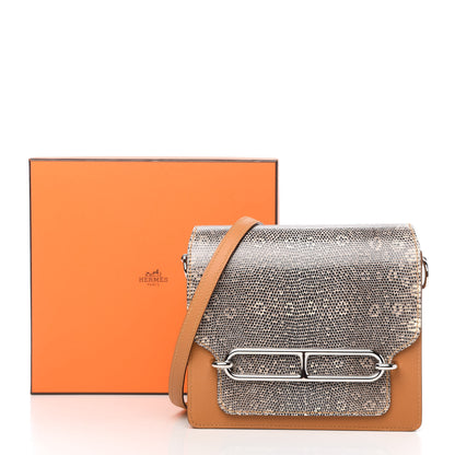 Hermes Evercolor Lizard Mini Sac Roulis Caramel Ombre 9 of 9