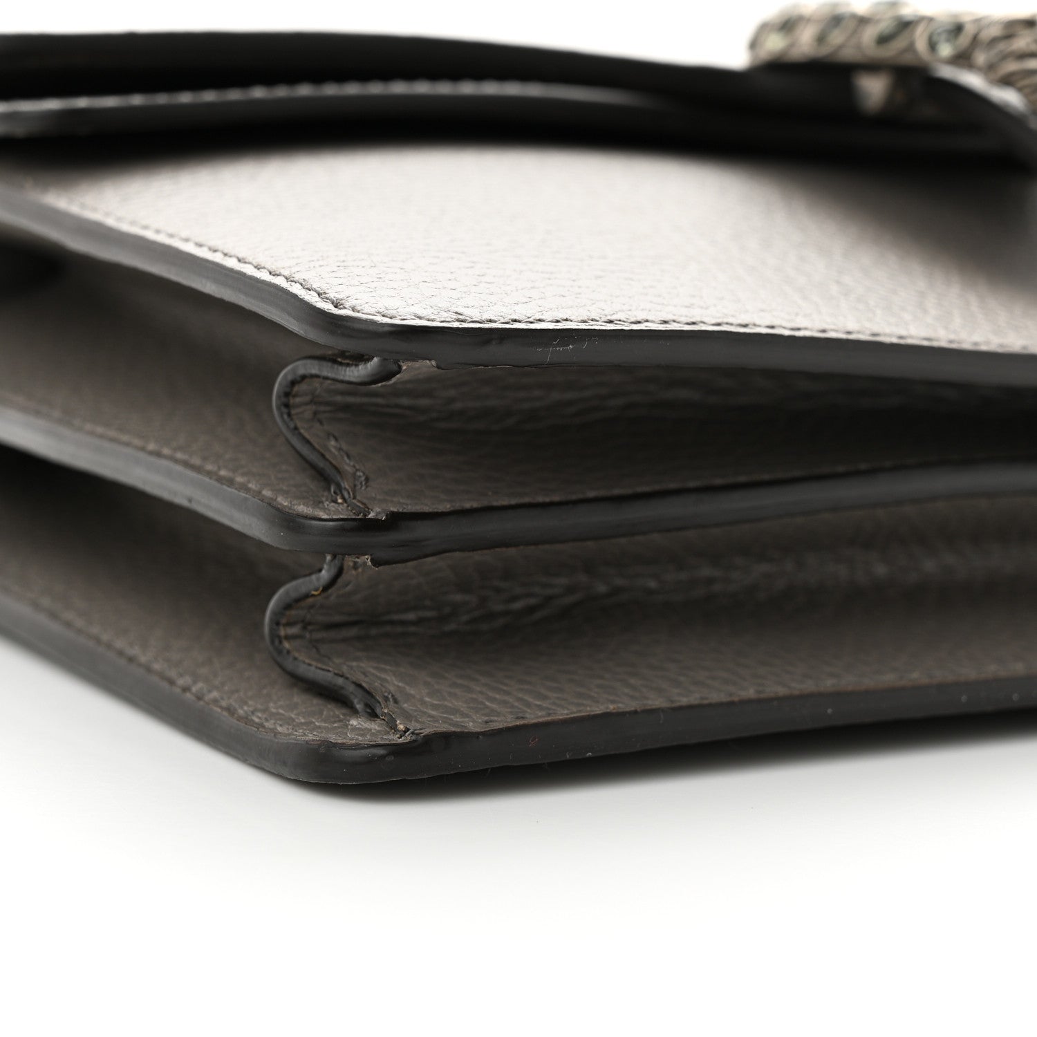 Gucci Pebbled Calfskin Small Dionysus Shoulder Bag Dusty Grey 9 of 11