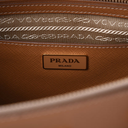 Prada Saffiano Medium Galleria Double Zip Tote Caramel 6 of 8