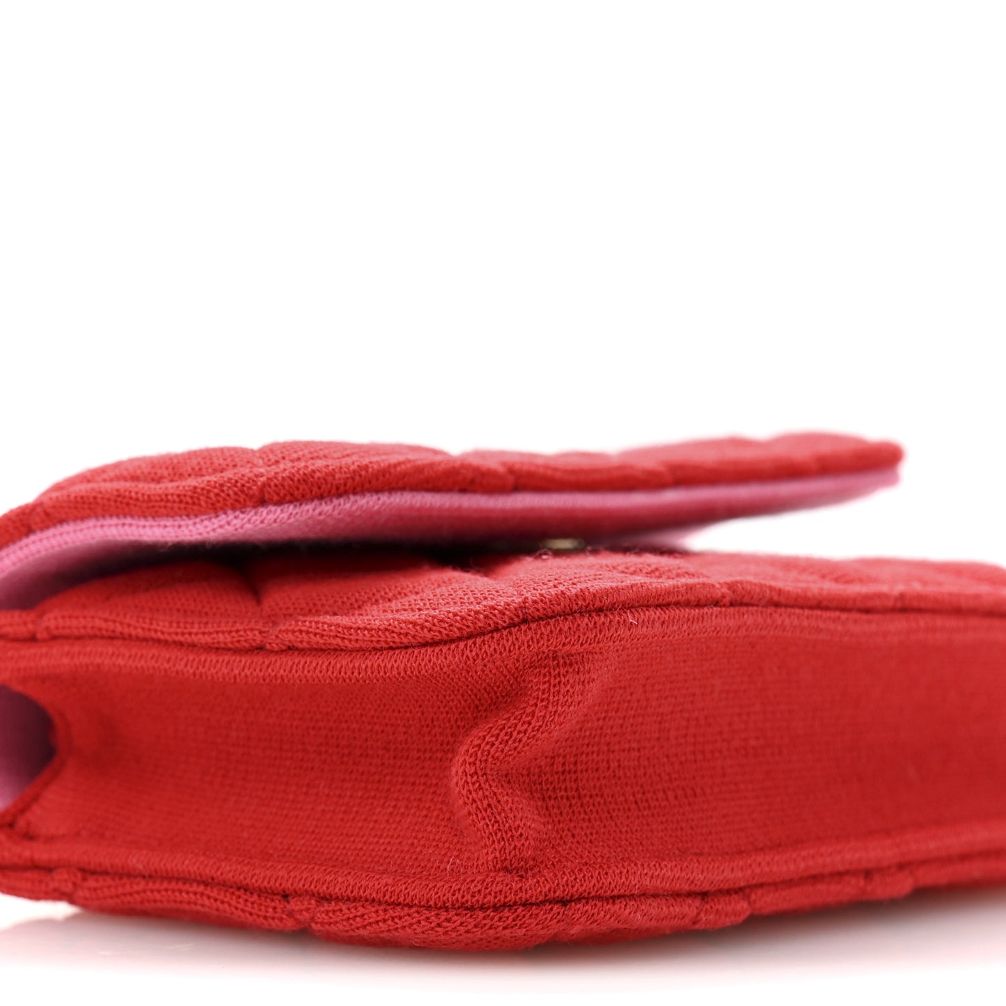 Jersey Quilted Micro Mini Flap Red