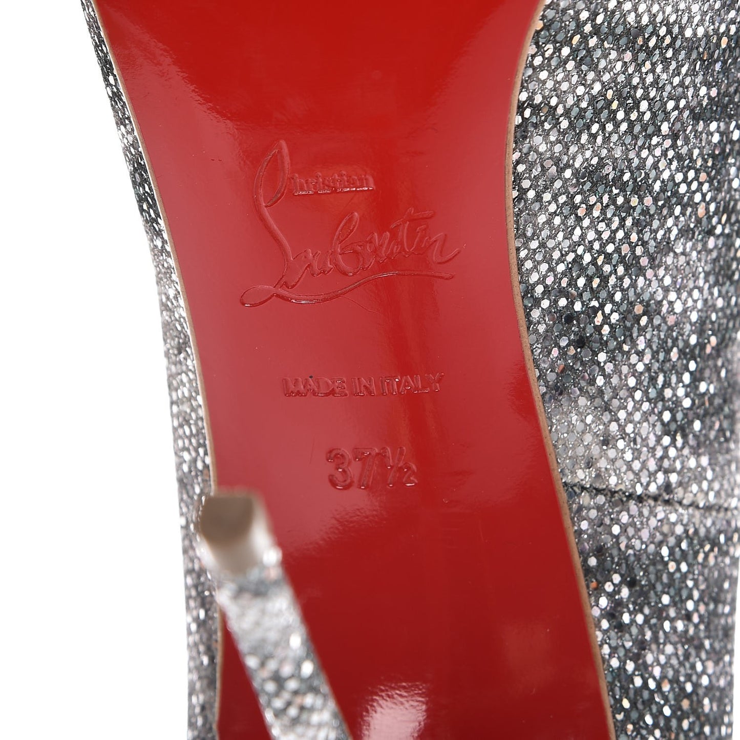 Glitter Sirene Pigalle Follies 100 Pumps 37.5 Silver