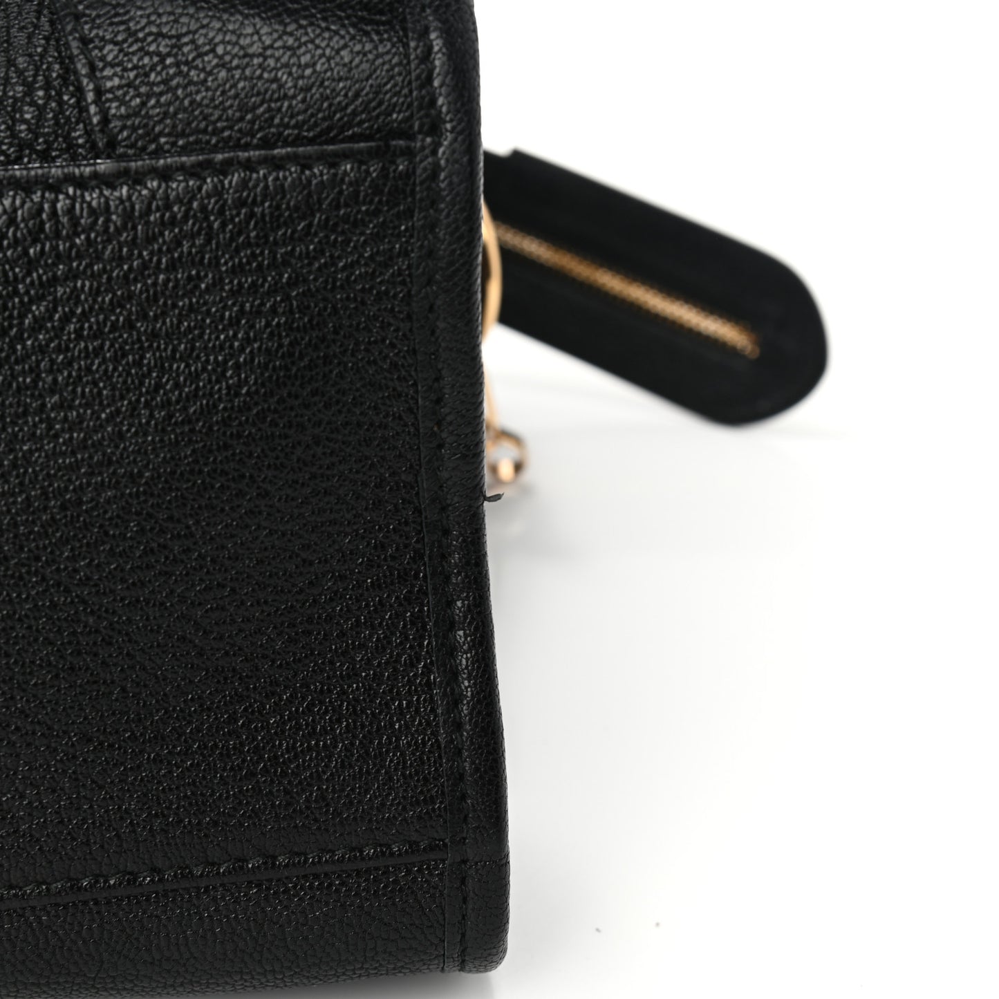 Chevre Gold Metallic Edge Hardware City Black