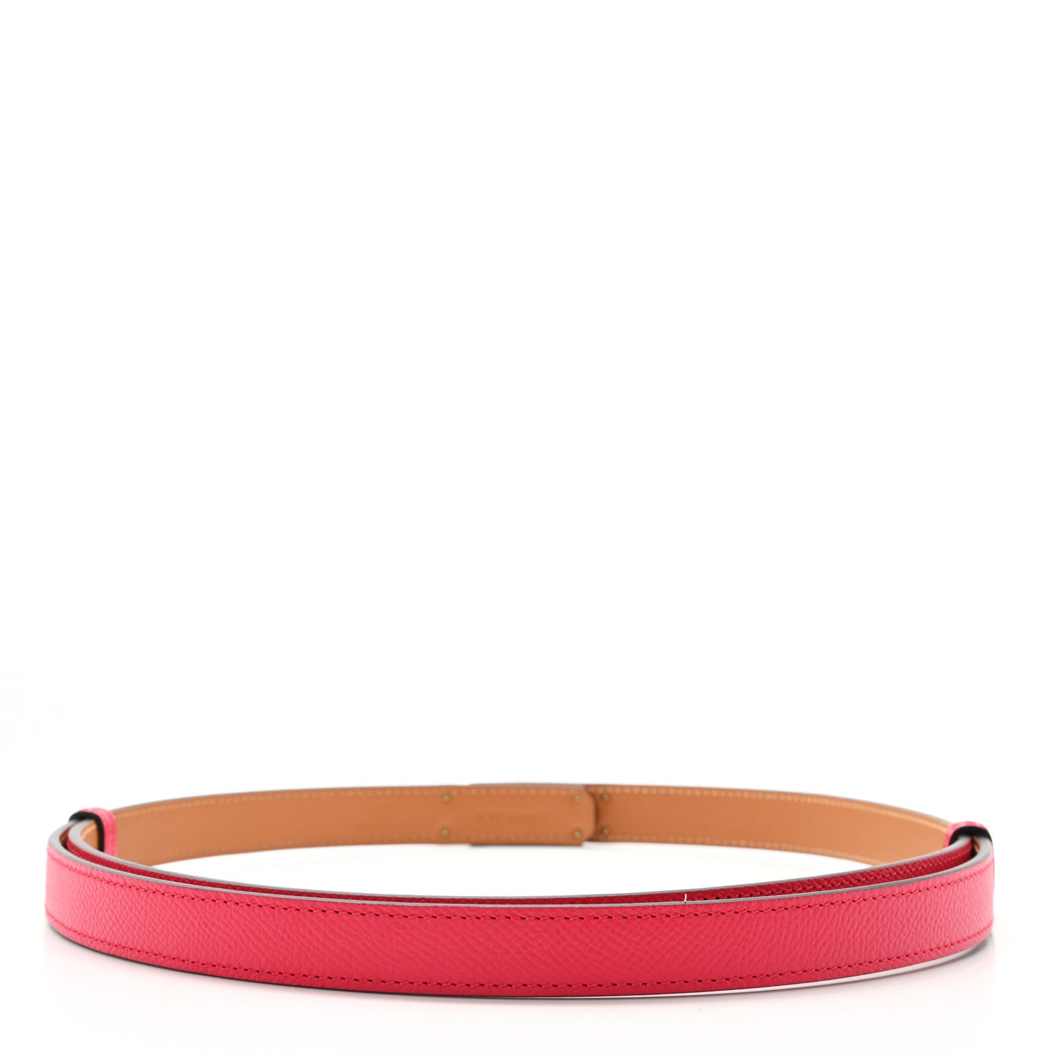 Hermes Epsom Kelly Belt Rose Extreme 2 of 4