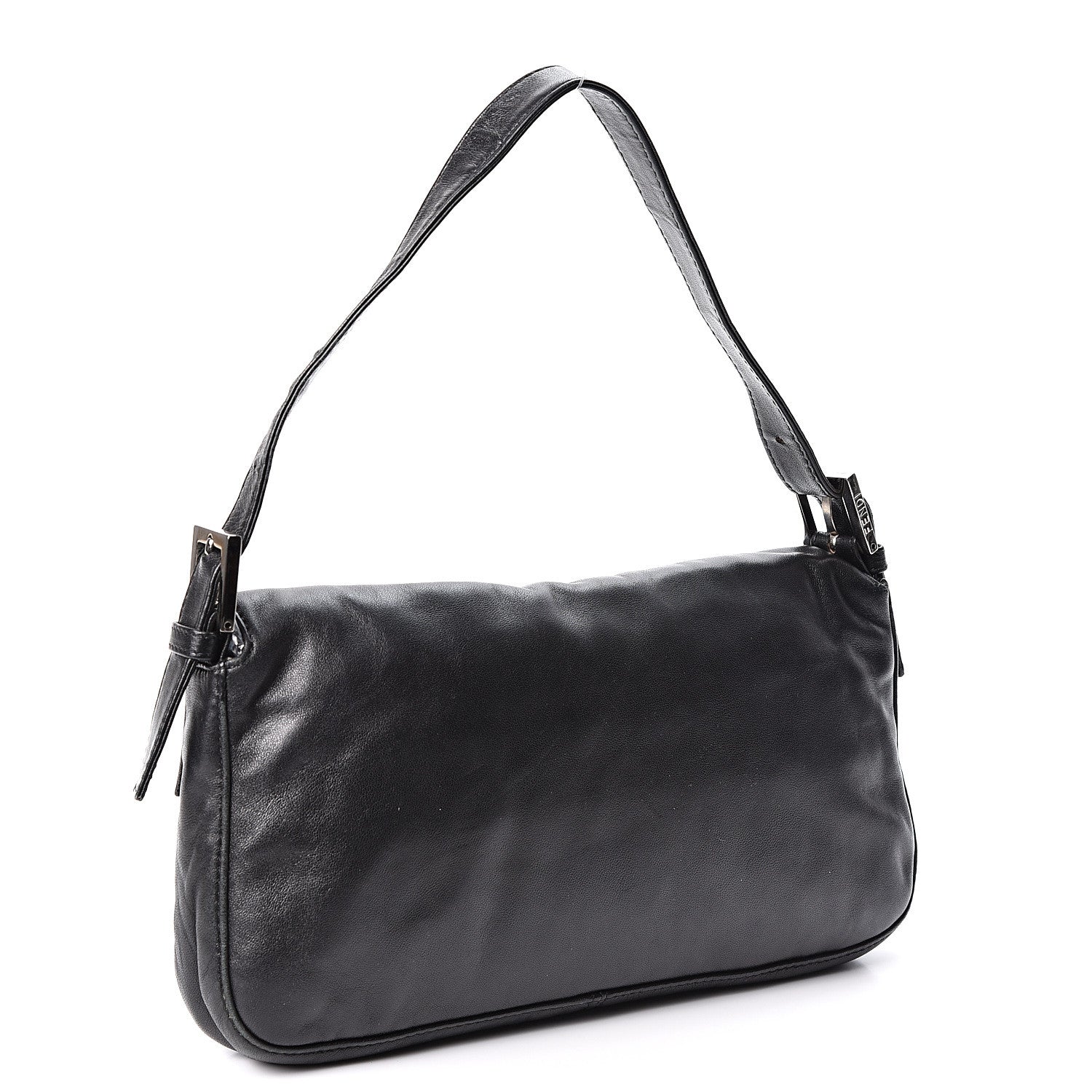 Fendi Lambskin Baguette Black 2 of 8
