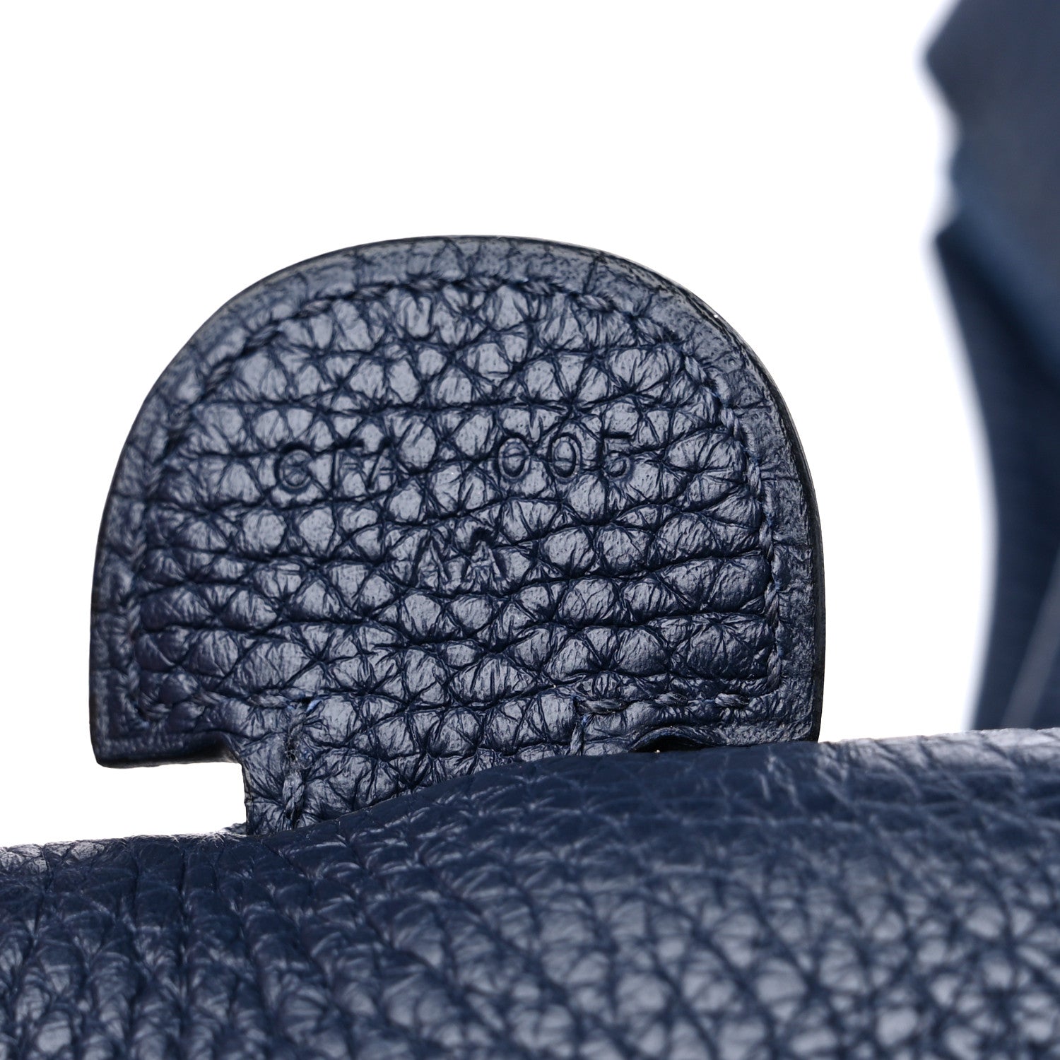 Hermes Taurillon Clemence Evelyne III GM Bleu Nuit 7 of 11