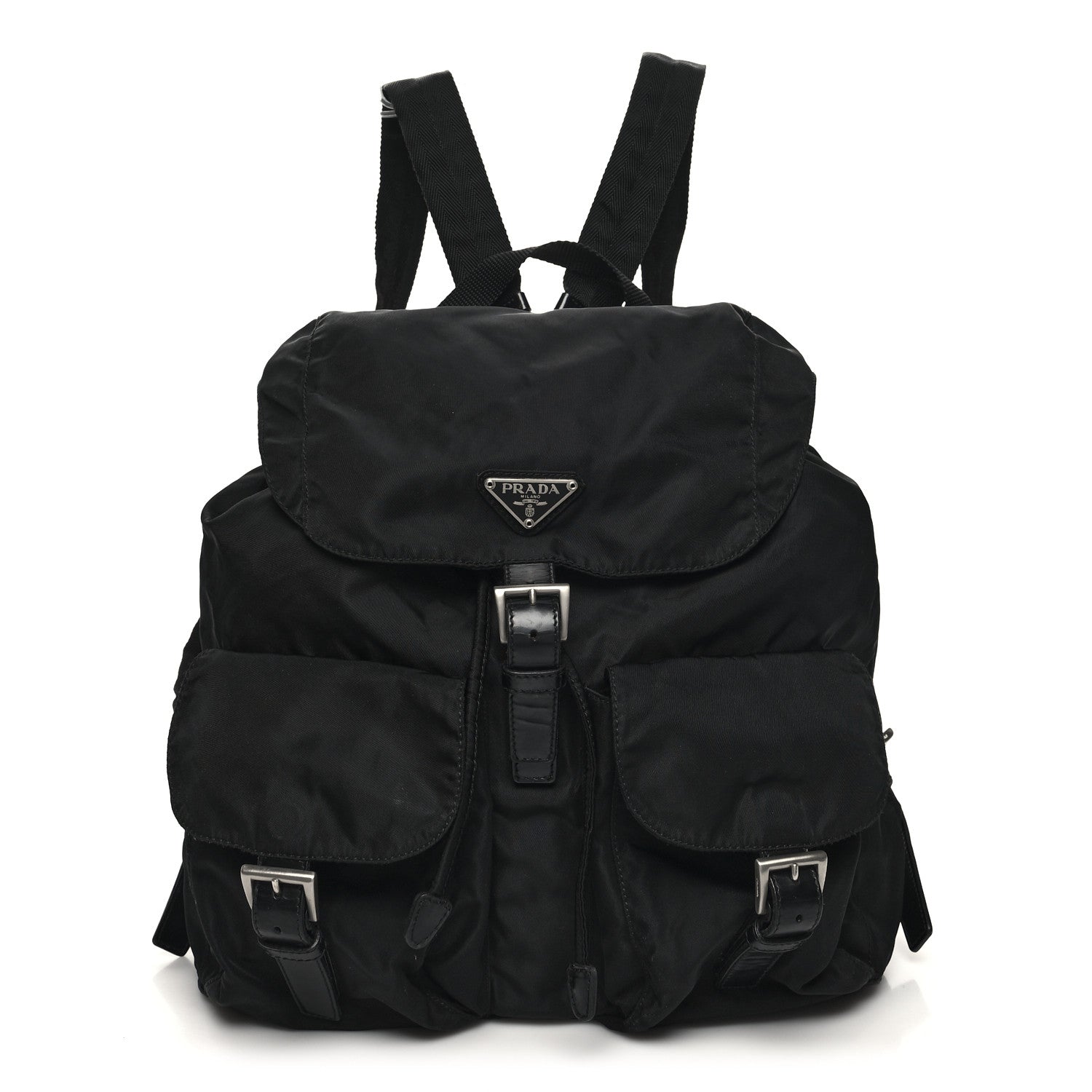Prada Nylon Vela Medium Backpack Black 1 of 9