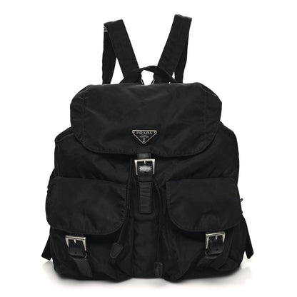 Prada Nylon Vela Medium Backpack Black 1 of 9