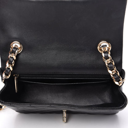 Chanel Lambskin Quilted Mini Coco Charms Rectangular Flap Black 5 of 10