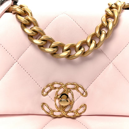 Chanel Lambskin Quilted Medium Chanel 19 Flap Light Pink 8 of 10