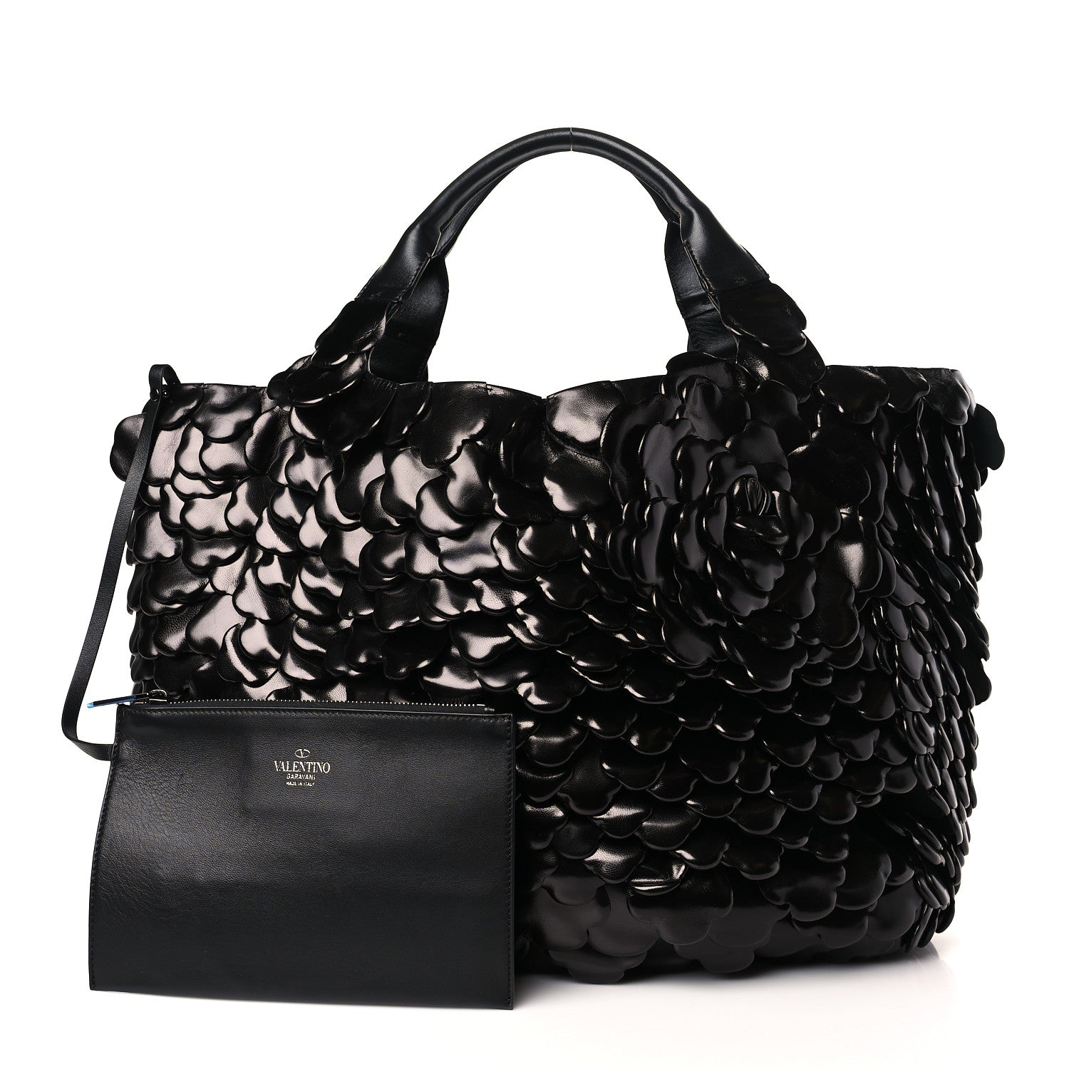 Valentino Garavani Nappa Atelier 03 Rose Edition Large Tote Bag Black 1 of 9