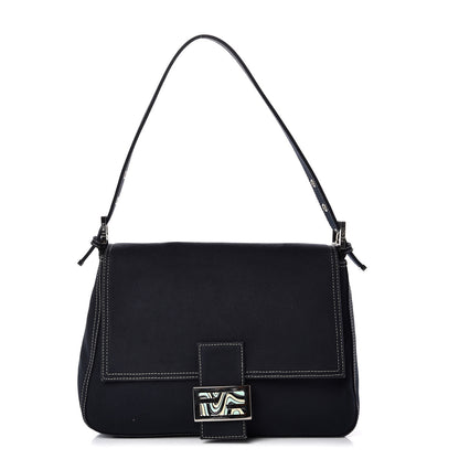 Tiffany FENDI Canvas Mama Baguette Blue 1 of 9