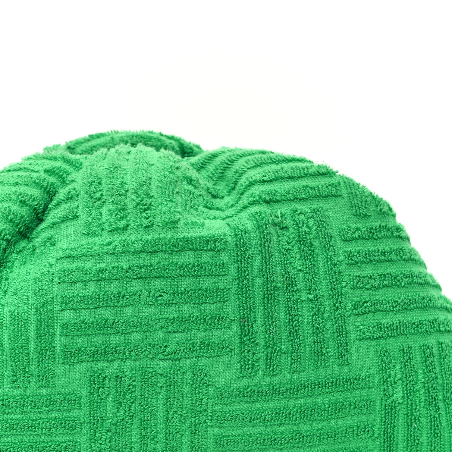 Bottega Veneta Sponge Fabric The Pouch Oversized Clutch Grass 8 of 11
