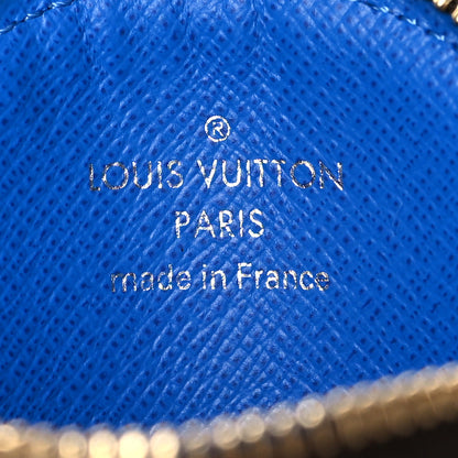 Louis Vuitton Monogram 2019 Christmas Animation Round Coin Purse Blue 6 of 8