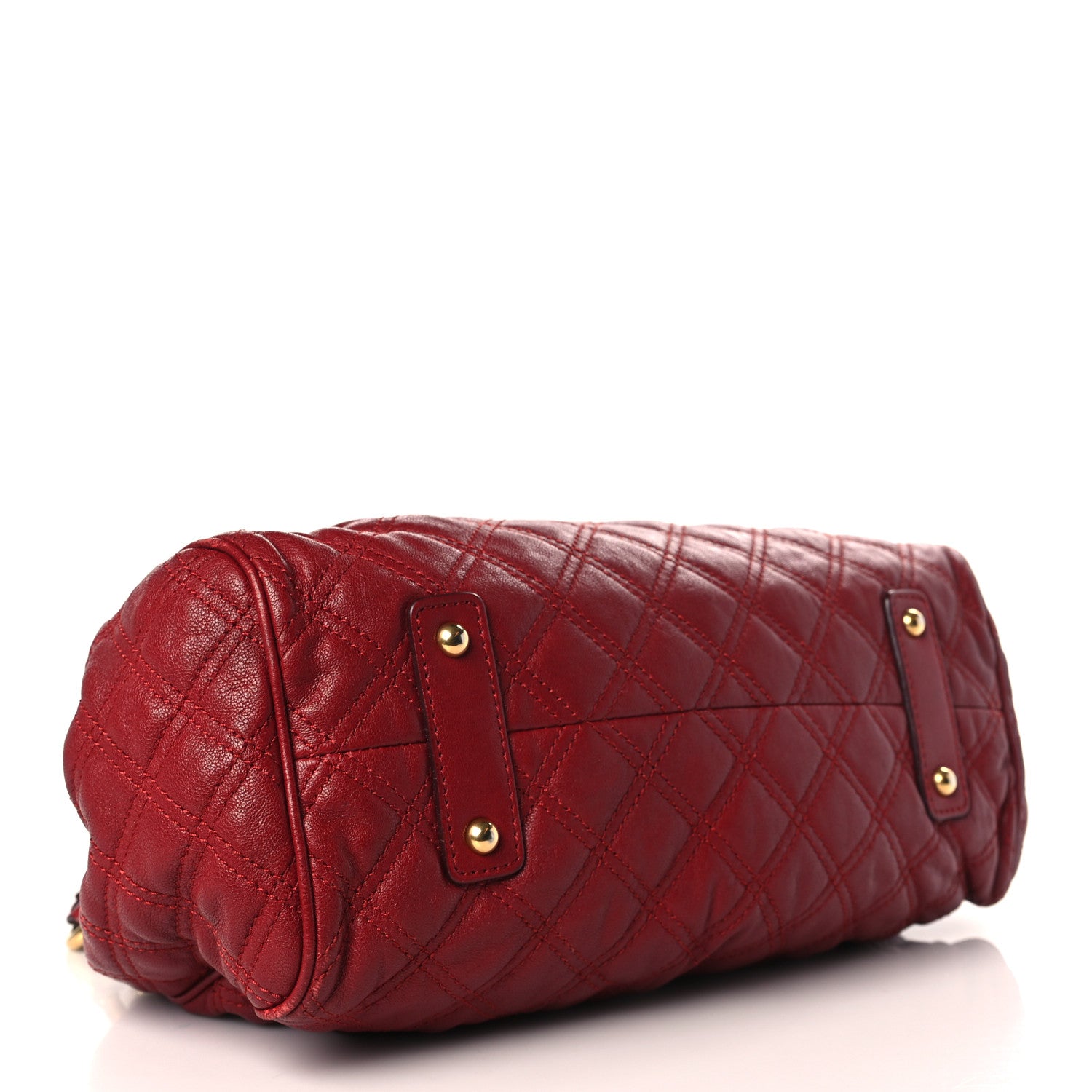 Marc Jacobs Calfskin Quilted Leather Stam Bag Red 4 of 8