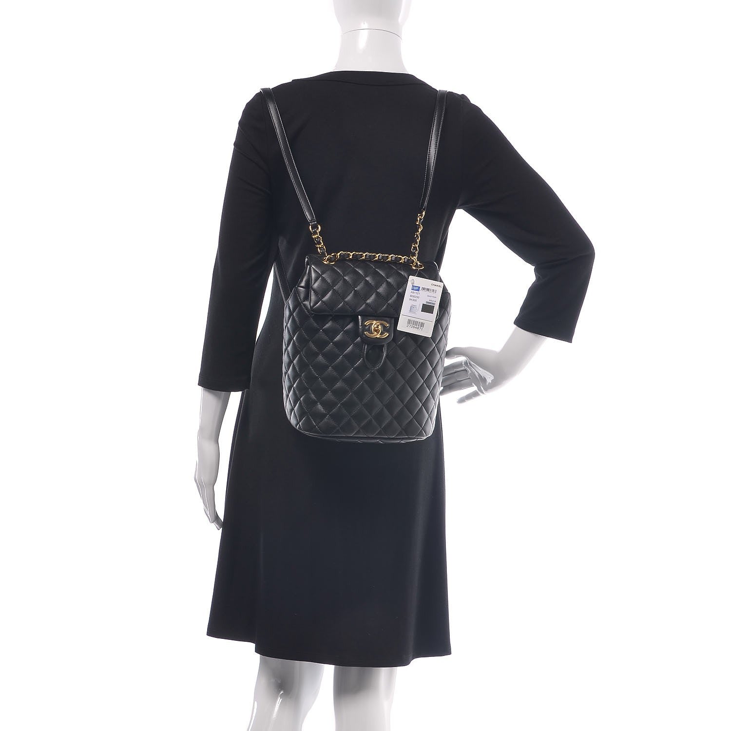 Chanel Lambskin Quilted Small Urban Spirit Backpack Black 2 of 8