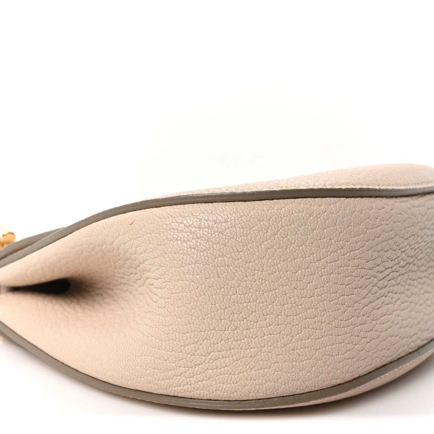 Grained Lambskin Drew Shoulder Bag Abstract White