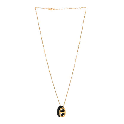 Hermes Swift O'Maillon Pendant Necklace Black 3 of 7