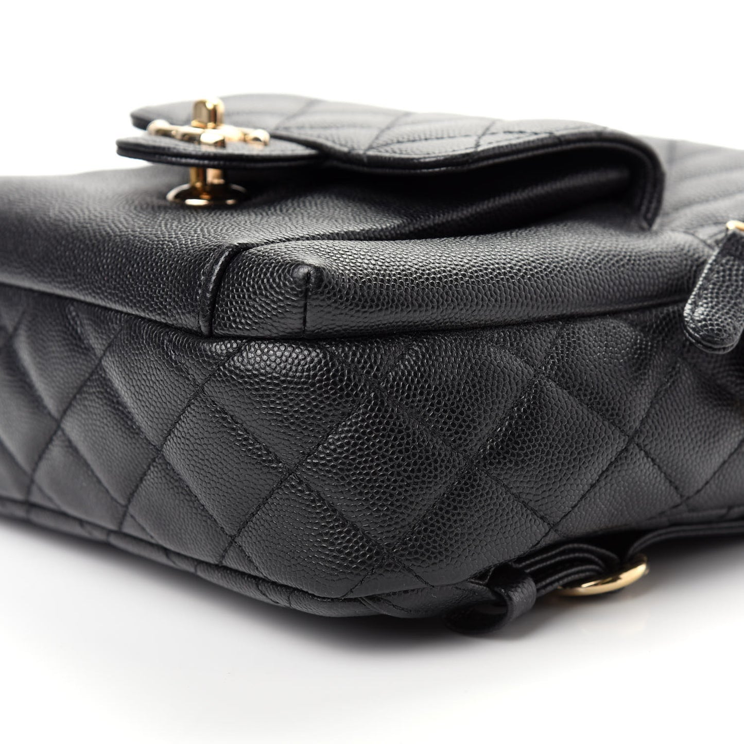 Caviar Quilted Small CC Day Backpack Black
