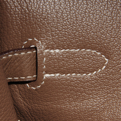 Hermes Taurillon Clemence Birkin 35 Etoupe 18 of 25