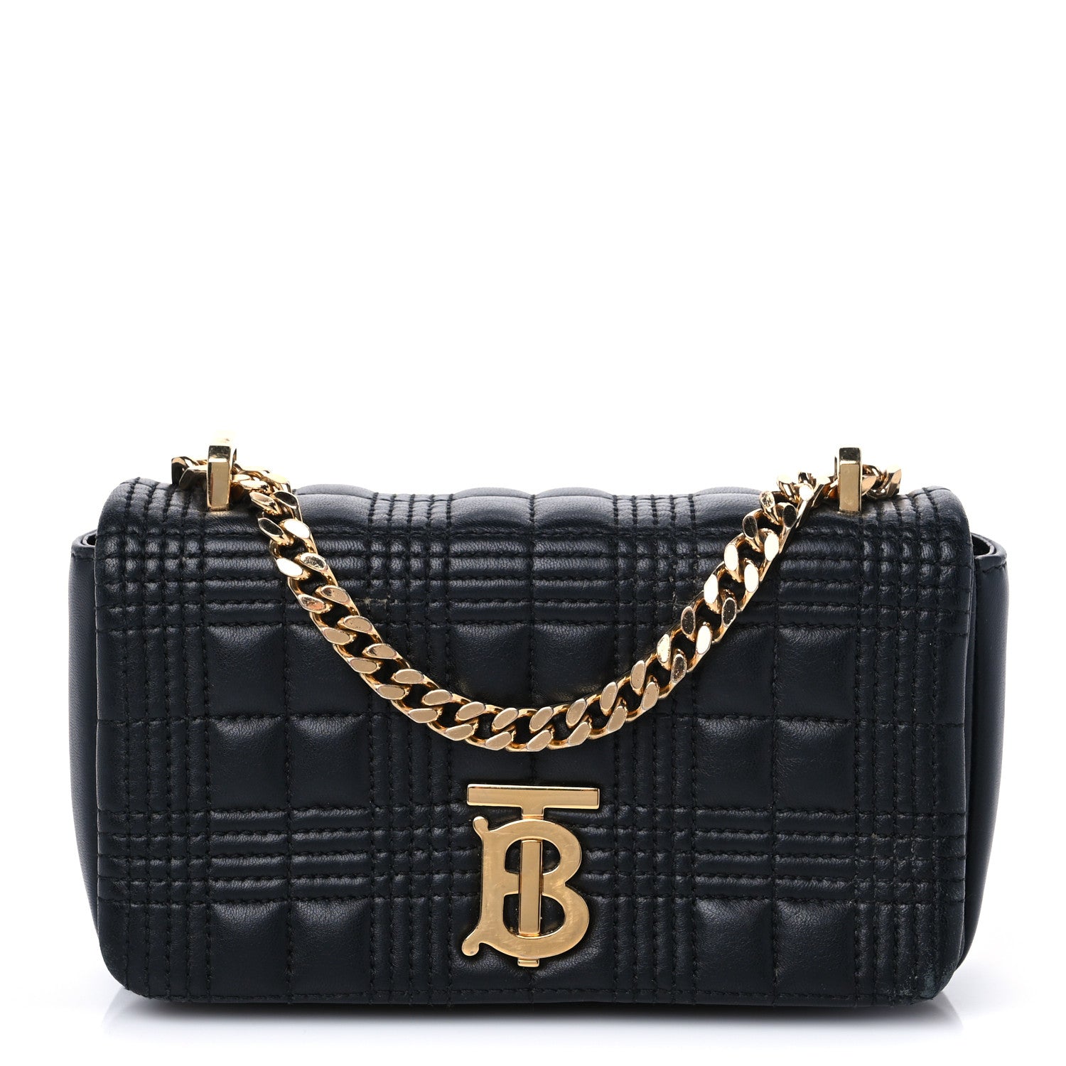 Burberry Grainy Calfskin Quilted Mini Lola Bag Black 1 of 8