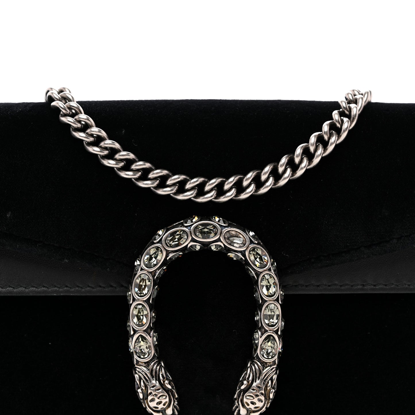 Suede Super Mini Dionysus Shoulder Bag Black