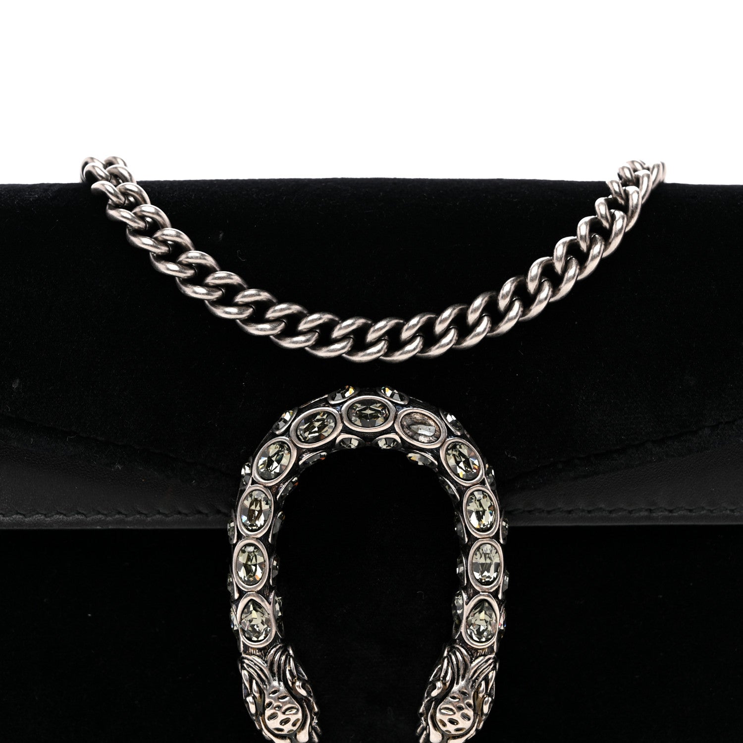 Gucci Suede Super Mini Dionysus Shoulder Bag Black 7 of 10