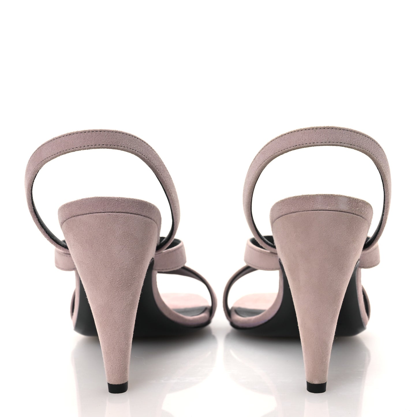 Suede Goatskin Glamour 95 Sandals 37 Rose Porcelaine
