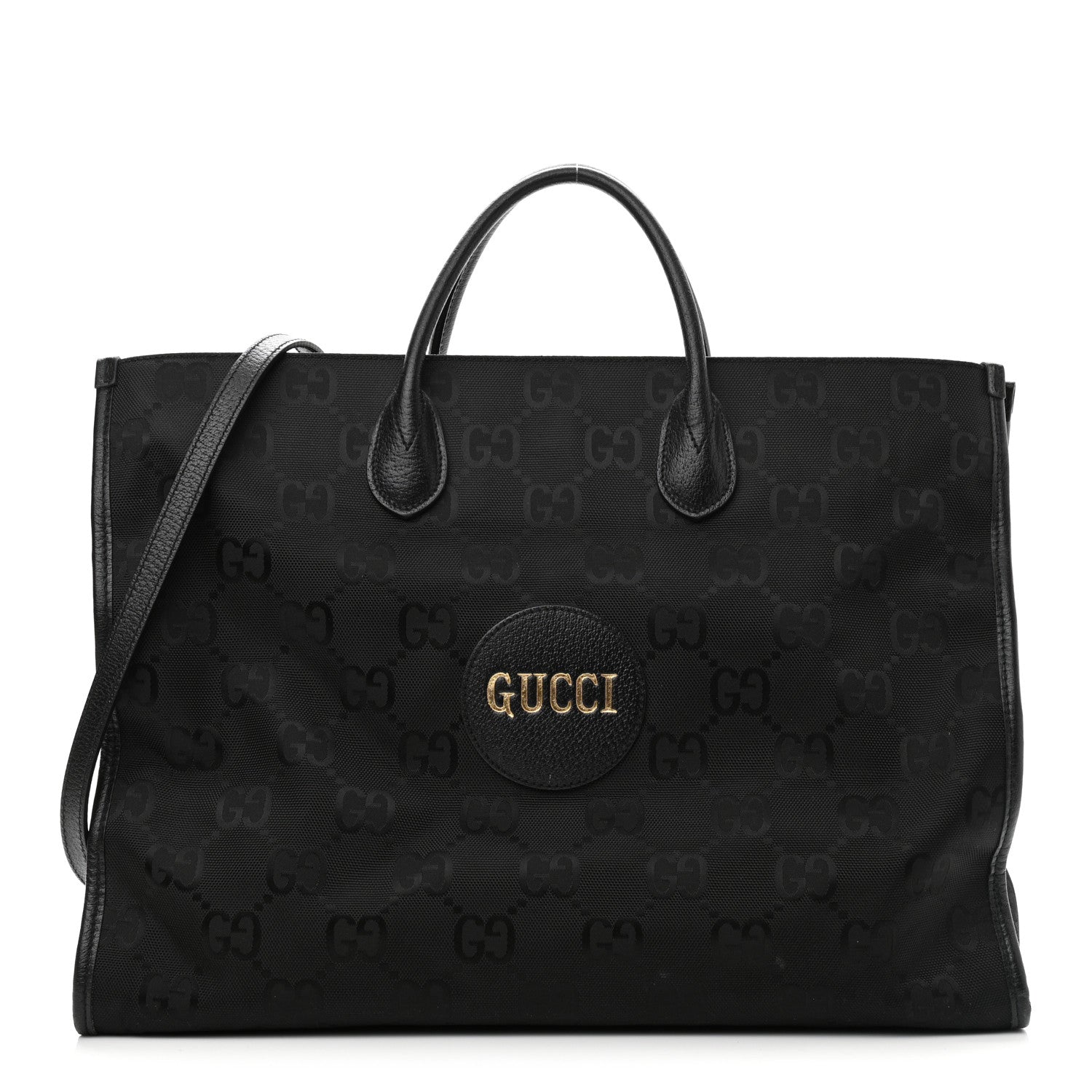 Gucci Econyl Nylon Monogram Large Off The Grid Tote Bag Black 1 of 11