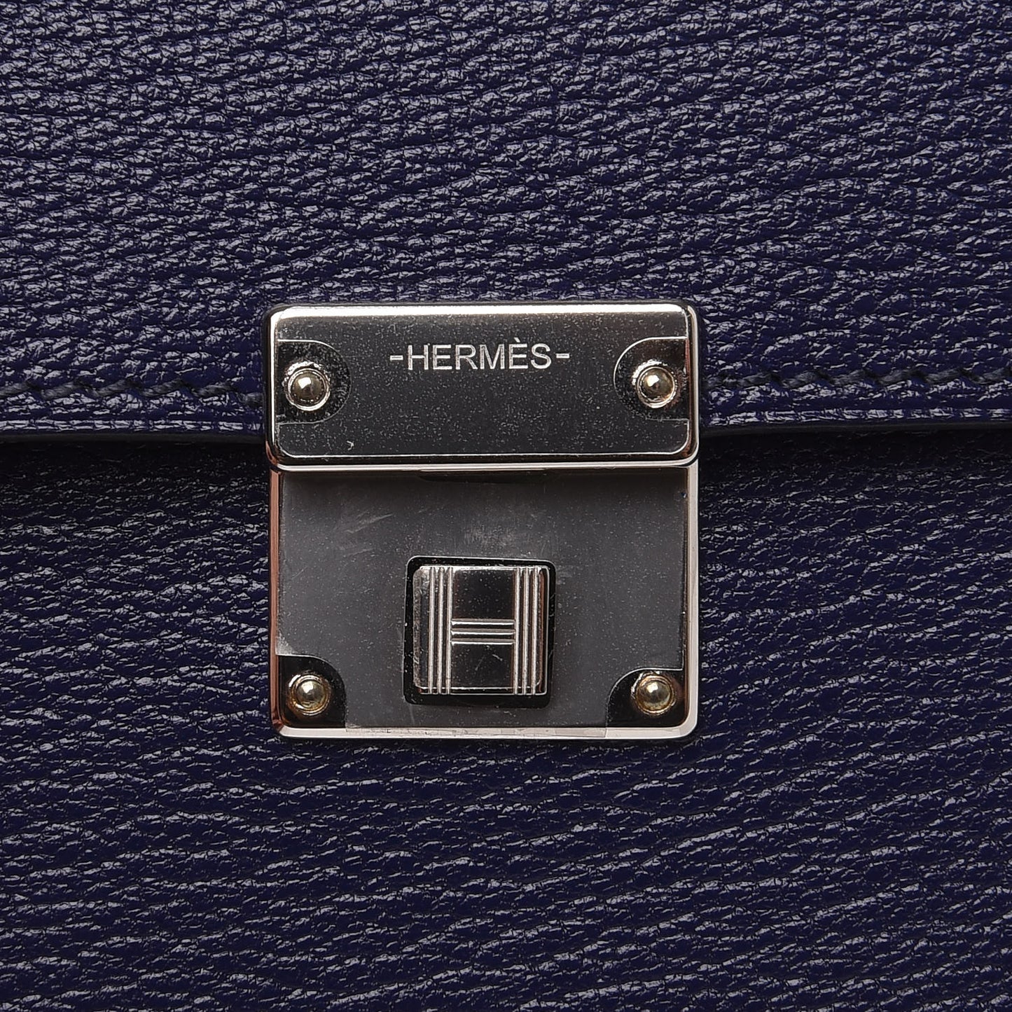 Chevre Mysore Mini Clic Card Holder Bleu Encre