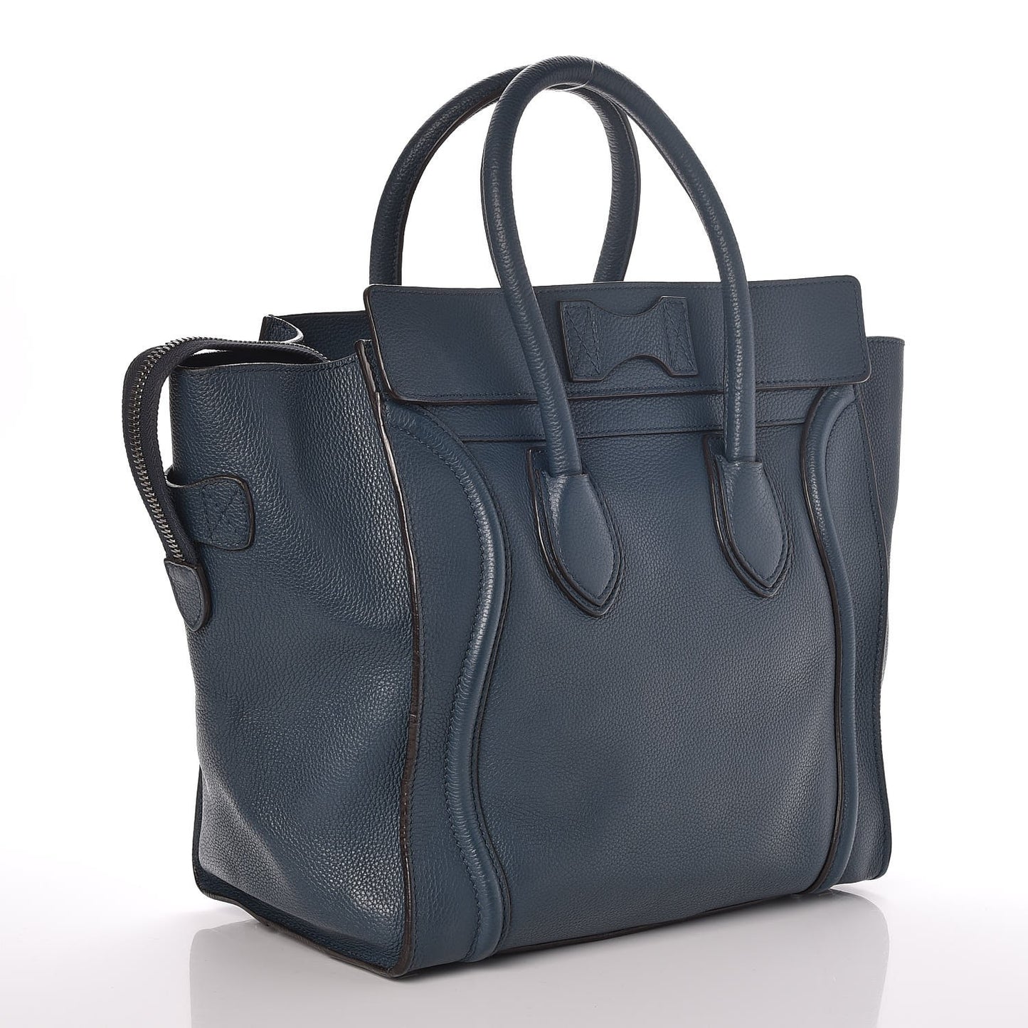 Drummed Calfskin Mini Luggage Orage