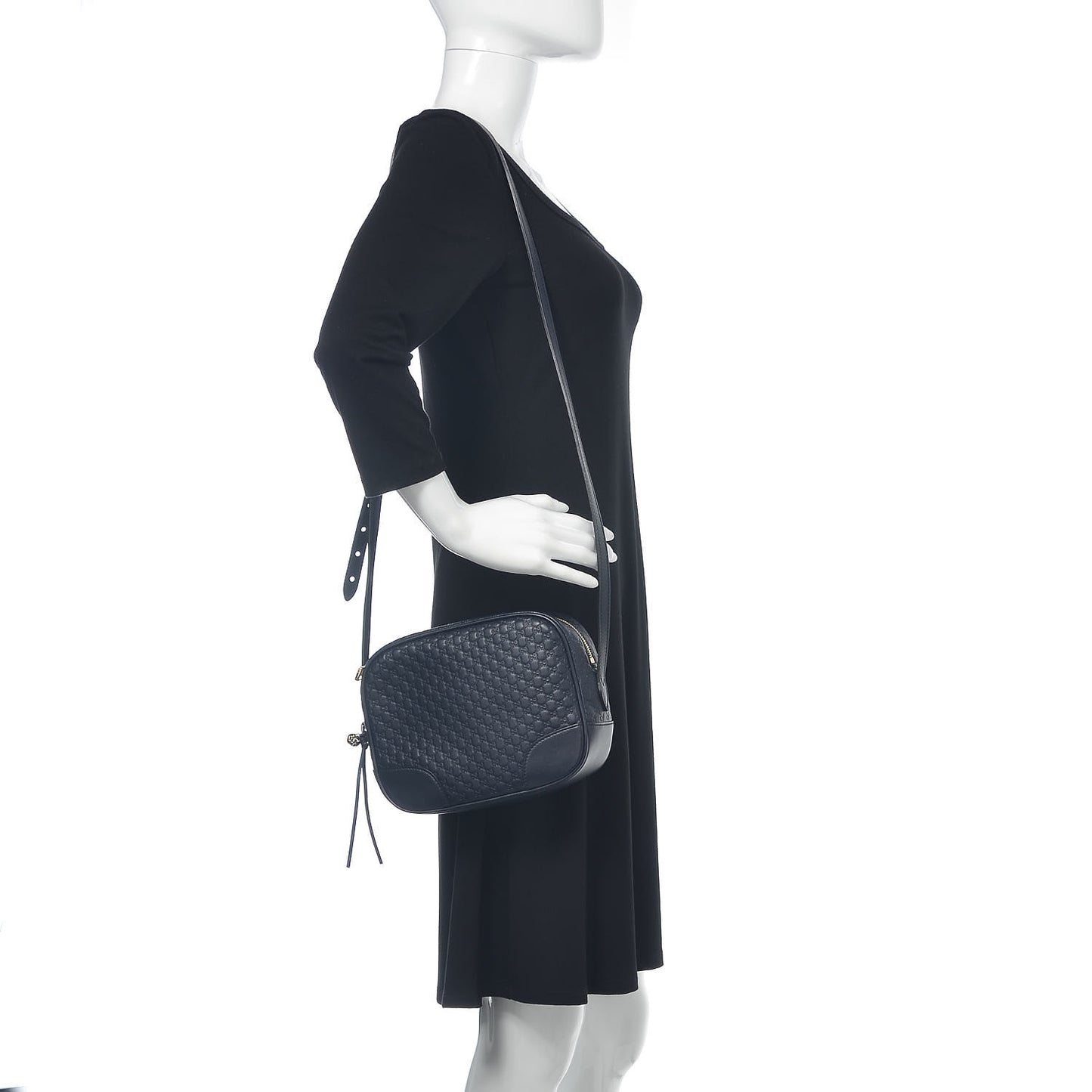 Soft Microguccissima Mini Bree Messenger Bag Blue