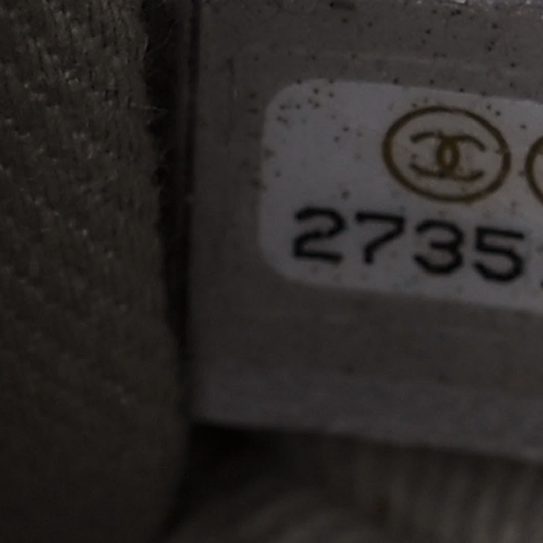 Chanel Grained Calfskin Stitched Flap Grey 7 of 12