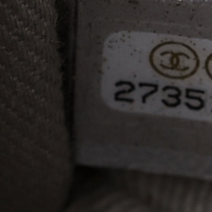 Chanel Grained Calfskin Stitched Flap Grey 7 of 12