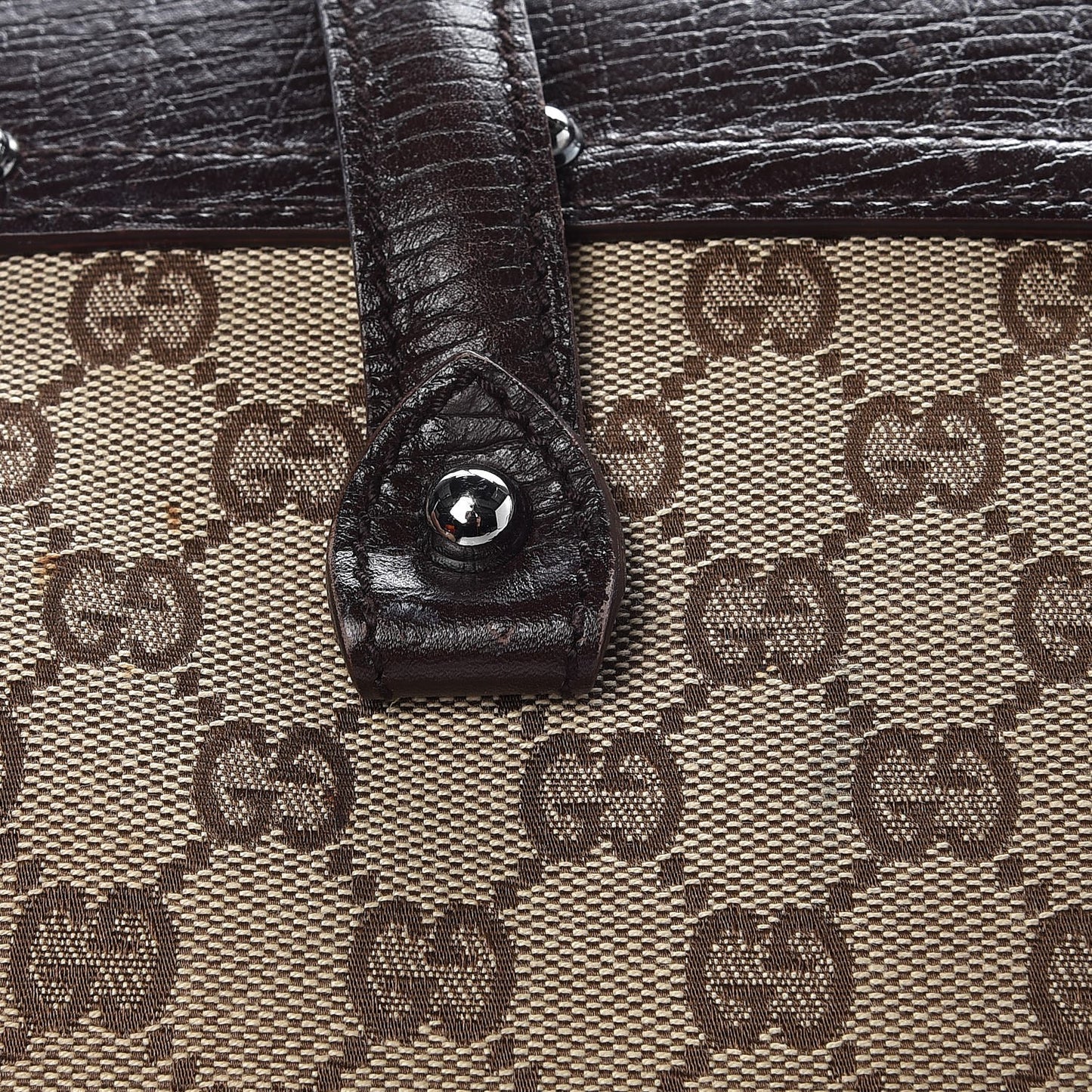 Monogram Bamboo Bullet Handbag Brown